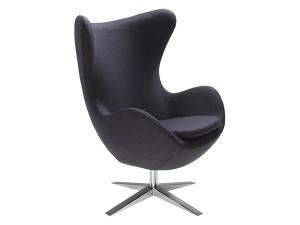 La Brea Swivel Chair, Charcoal Gray -- Trade Show Event Rental Furniture